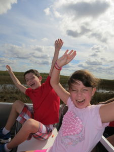 Air boat ride in Everglades