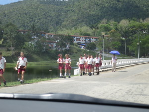 School children at Las Terrazas commune in the countryside