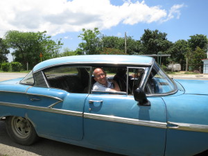 Last stop before the airport, a quick ride in a 58 year old Chevy.