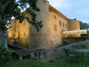 Castle at dusk