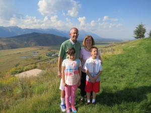 Family at Jackson Hole, Wyoming