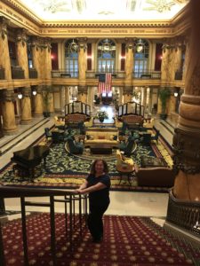 Lobby of Jefferson Hotel in Richmond, Virginia